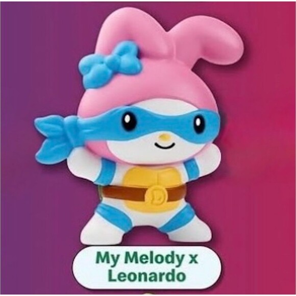 2025 Mcdonalds Hello Kitty& Teenage Mutant Ninja Turtles My Melody Leonardo - Picture 2 of 2